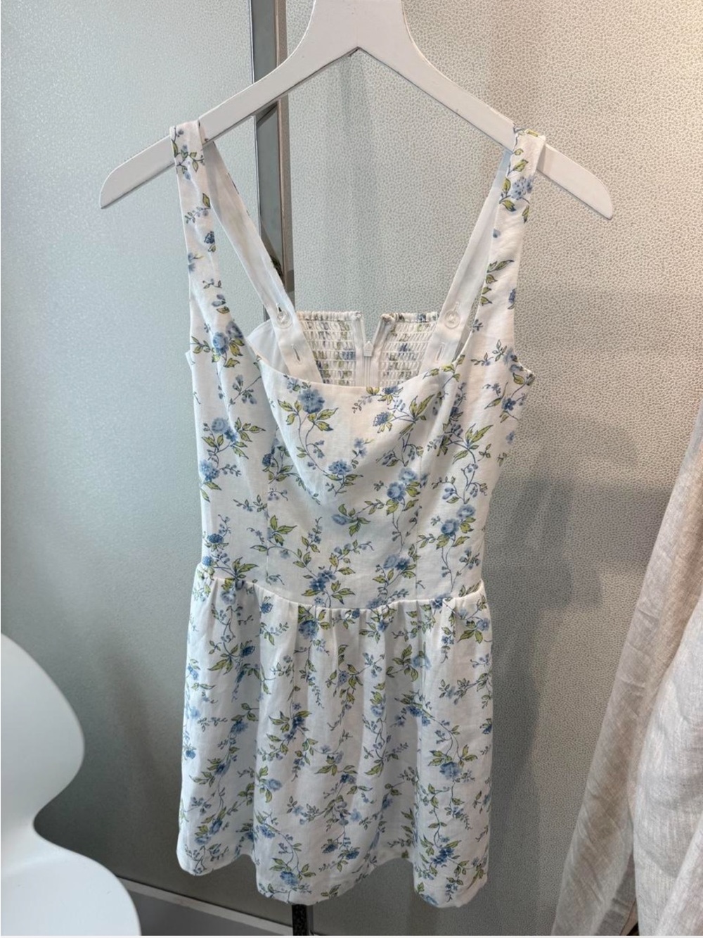 Reformation Janu Linen Mini Dress